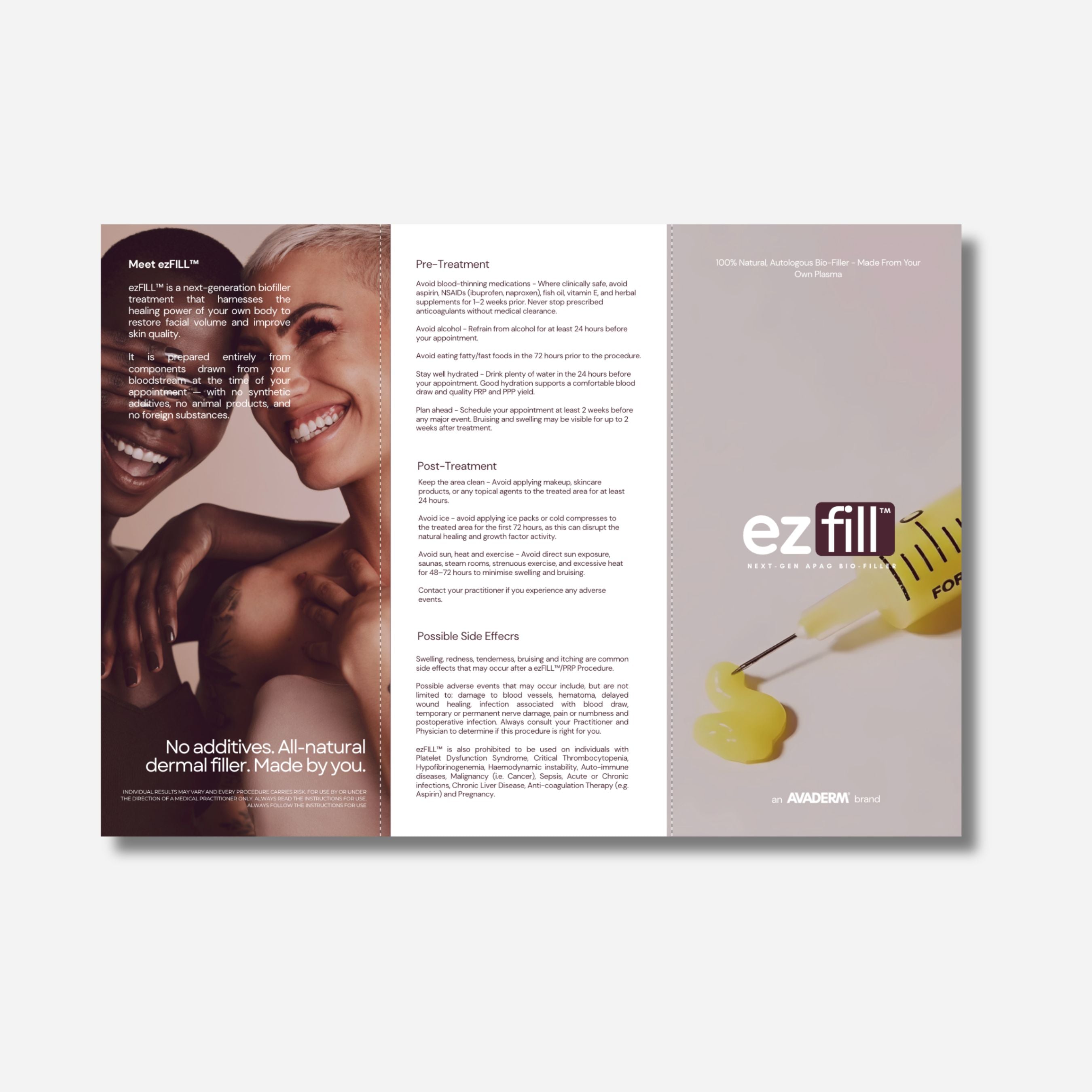 ezFILL™ Information & Aftercare Brochures (Set of 20)